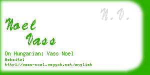 noel vass business card